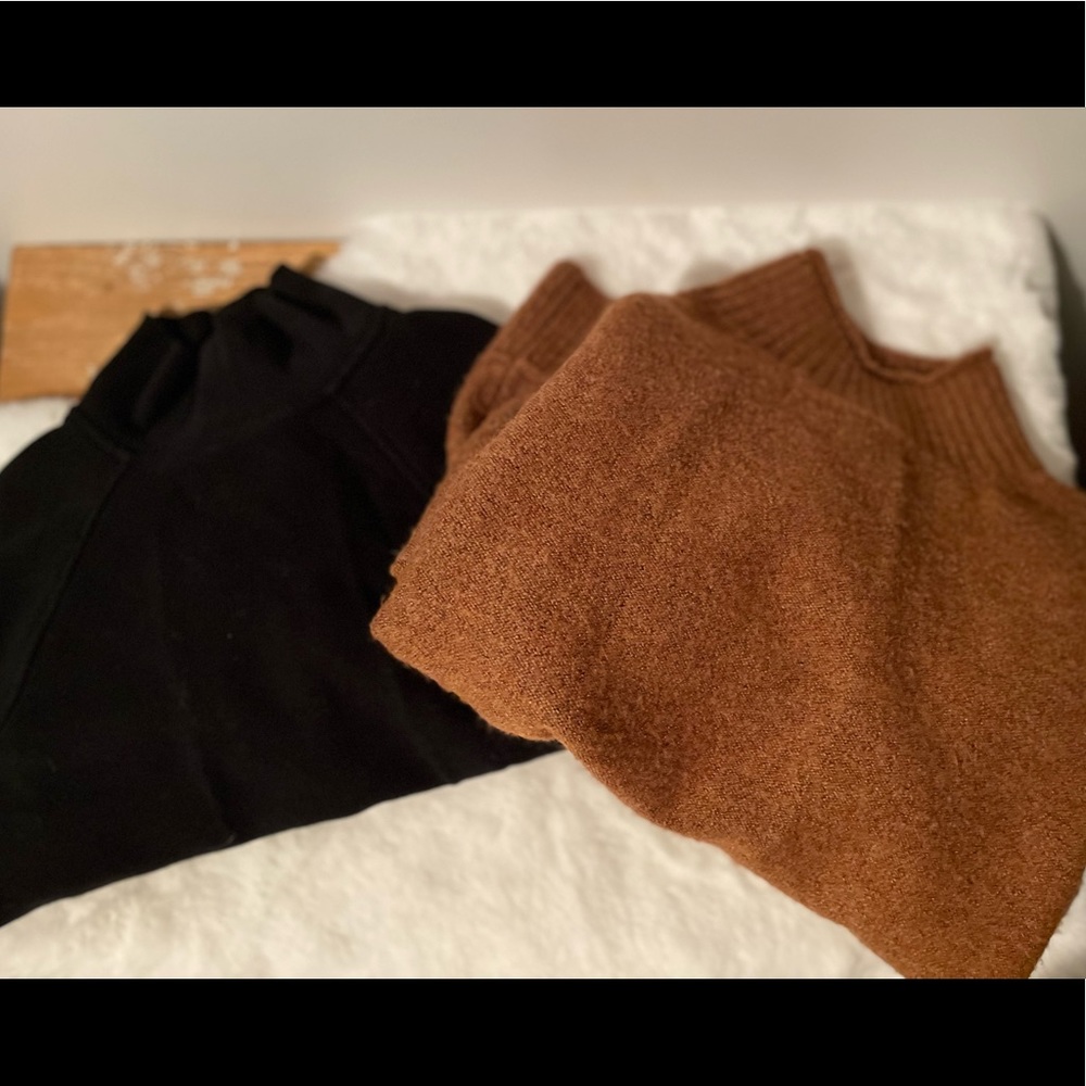 Black And Brown Turtle Neck Sweater Bundle - image 1